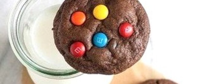 Мягкое шоколадное печенье с M&M’s