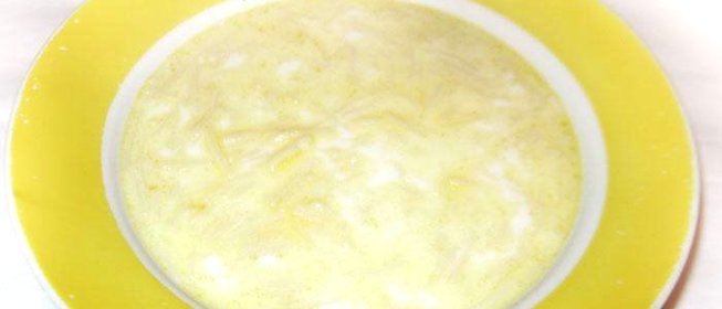 Молочный суп с вермишелью