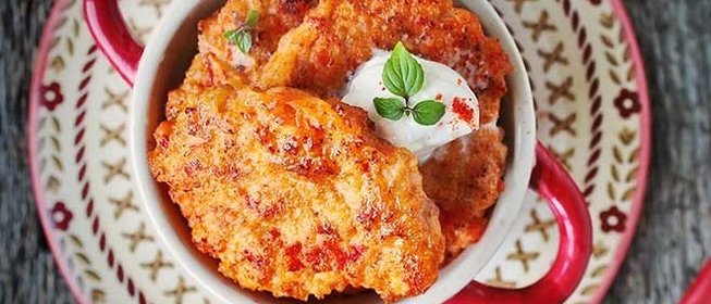 Куриные блинчики с паприкой