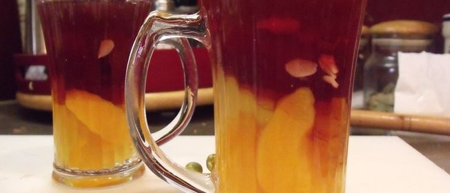 Желе из консервированных персиков