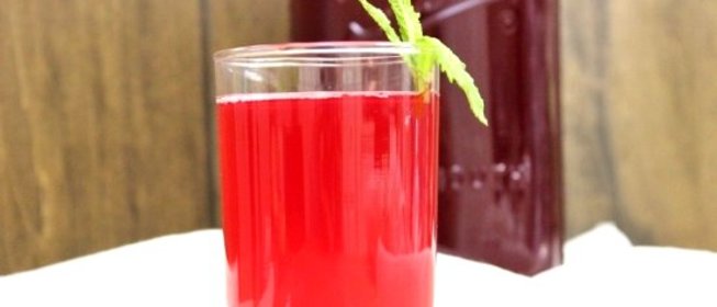 Морс из клюквы и малины