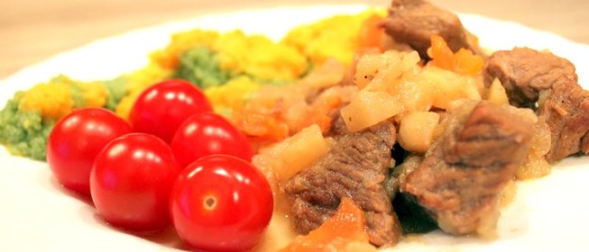 Говядина, тушеная в пиве