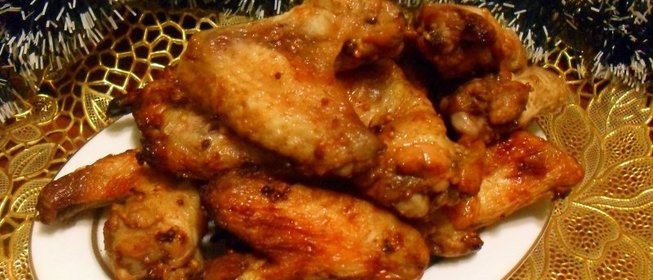 Пряные куриные крылышки в аэрогриле