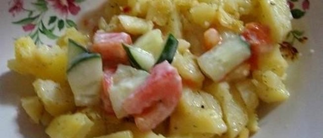 Картофель запеченный с сыром