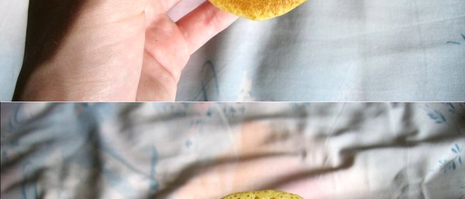 Апельсиновые оладьи из кукурузной муки с орехами