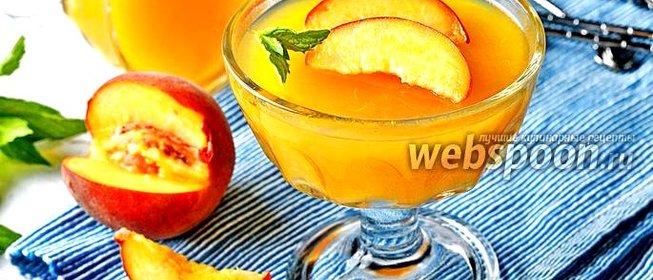 Желе из персиков