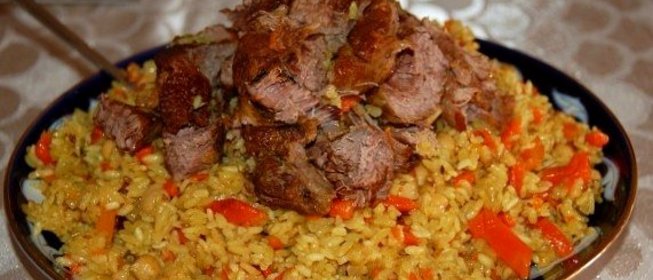 Плов со свиными ребрышками