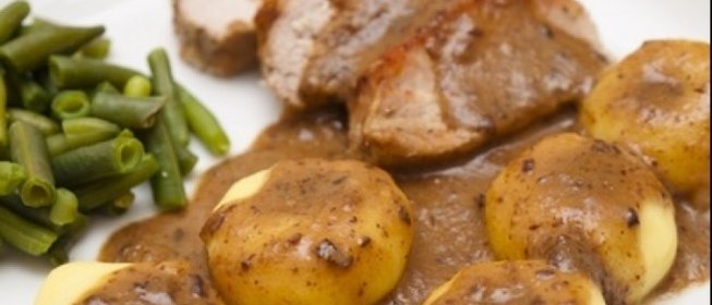 Картофельные клецки со свининой