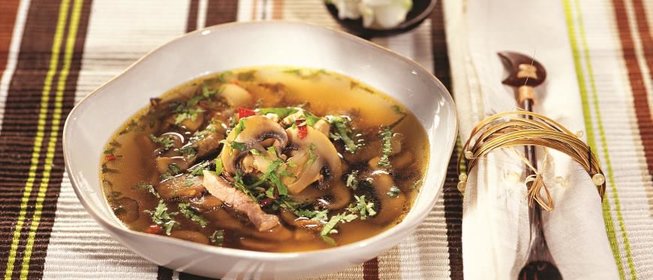 Острый куриный суп