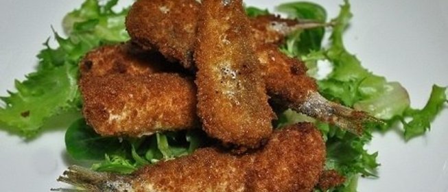 Жареная морская рыба