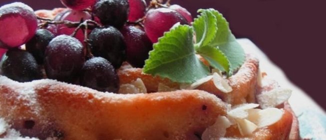 Пирог виноградный