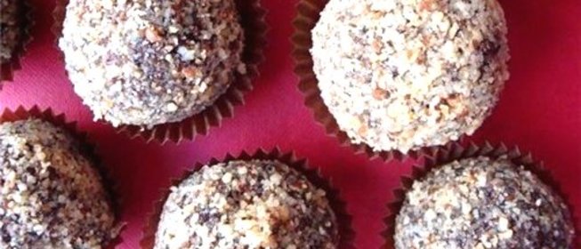 Быстрые конфеты с творогом и мюсли