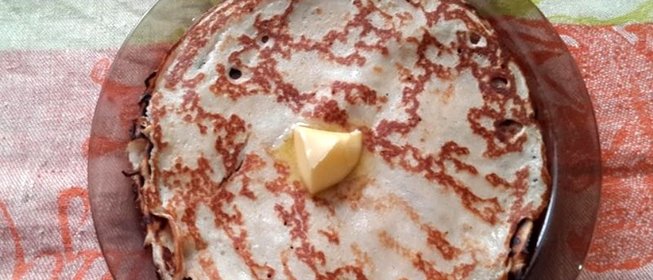 Заварные блины на ряженке