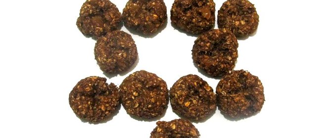 Шоколадно-овсяное печенье