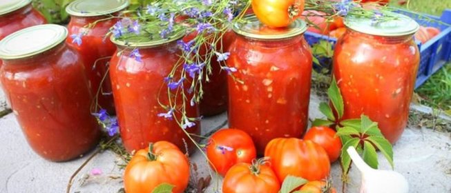 Помидоры в собственном соку