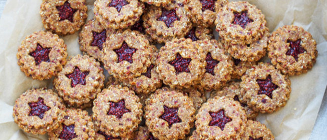 Овсяное печенье с клюквой и кешью