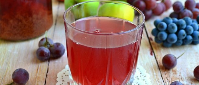 Яблочно-виноградный сок на зиму