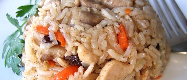 Плов узбекский с курицей