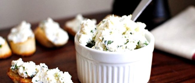 Рикотта с лимоном и базиликом