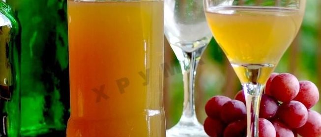 Домашнее белое вино из винограда