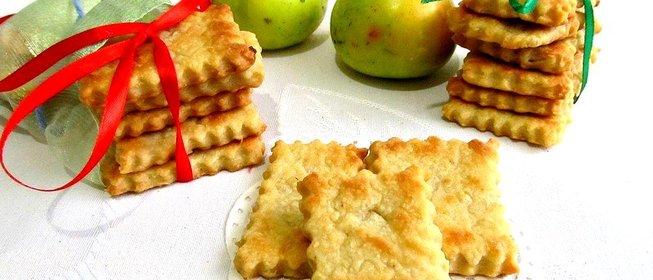 Постное яблочное печенье