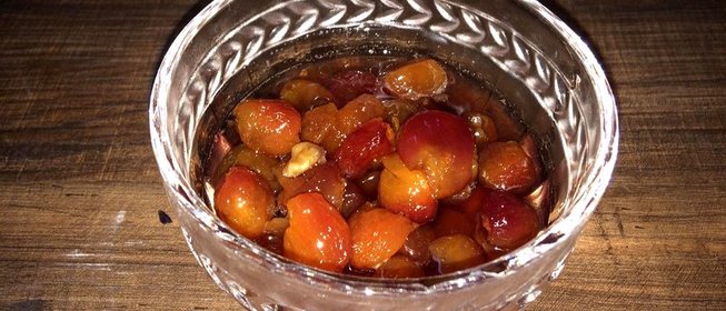Варенье из черешни с грецким орехом