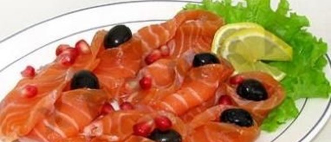 Семга слабосоленая с апельсиновым соком