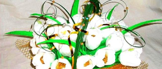 Букет из конфет для девочки