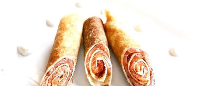 Блины с семгой