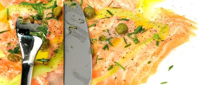 Карпаччо из лосося