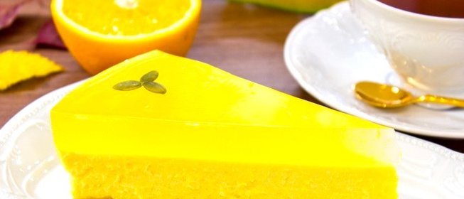 Тыквенный чизкейк с апельсиновым желе