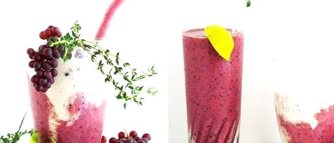 Мятный виноградный смузи