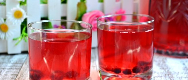 Компот из красной и черной смородины