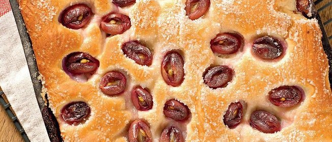 Фокачча с виноградом