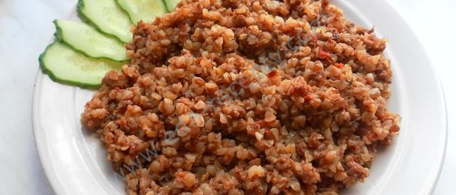 Гречка с мясным фаршем
