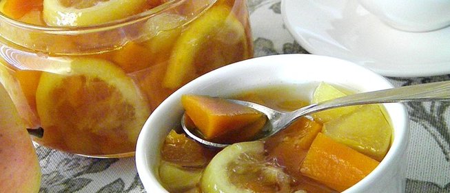 Варенье из тыквы с яблоком и лимоном