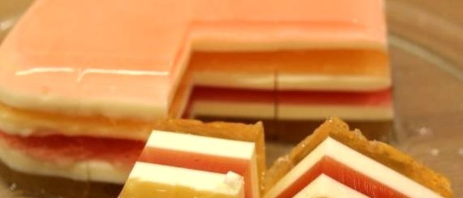 Желе сметанное Зебра