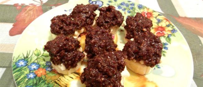 Конфеты с бананом и ореховой пастой