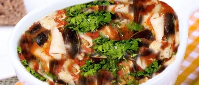 Суп из морепродуктов