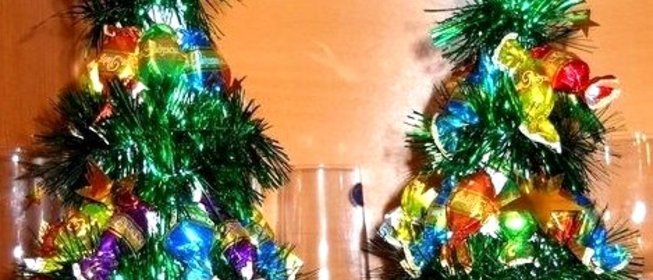 Елка из конфет