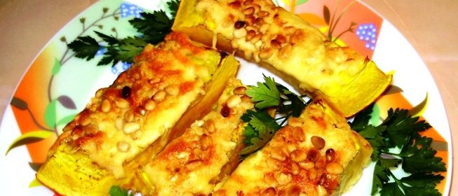 Тыква, запеченная с сыром в духовке