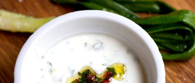 Сырный соус с кинзой