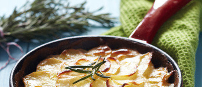 Картофельный гратен с белым вином