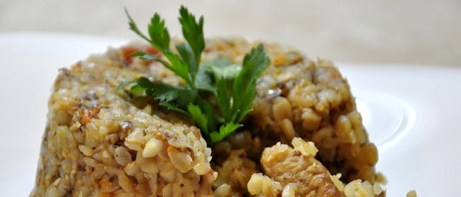 Гречка по-купечески со свининой