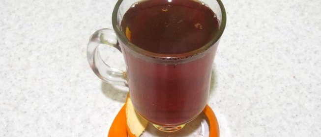 Чай с апельсиновыми корочками