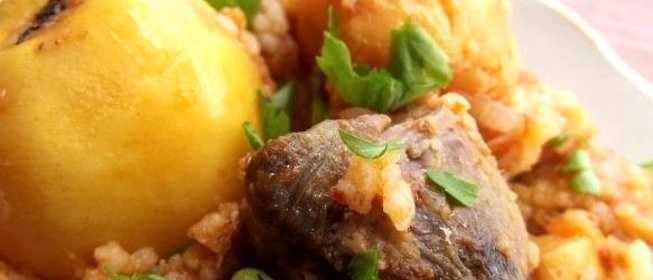 Плов с айвой