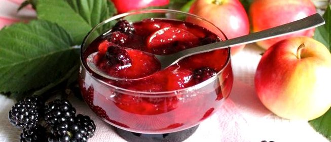 Яблочно-ежевичное варенье