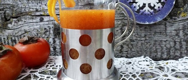 Смузи из хурмы и цитрусовых