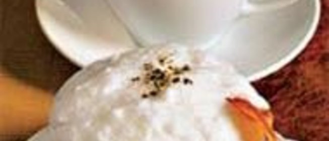 Суп-капучино из белой фасоли