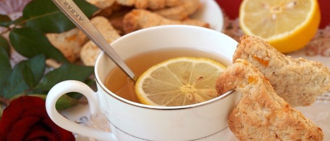 Постное лимонное печенье